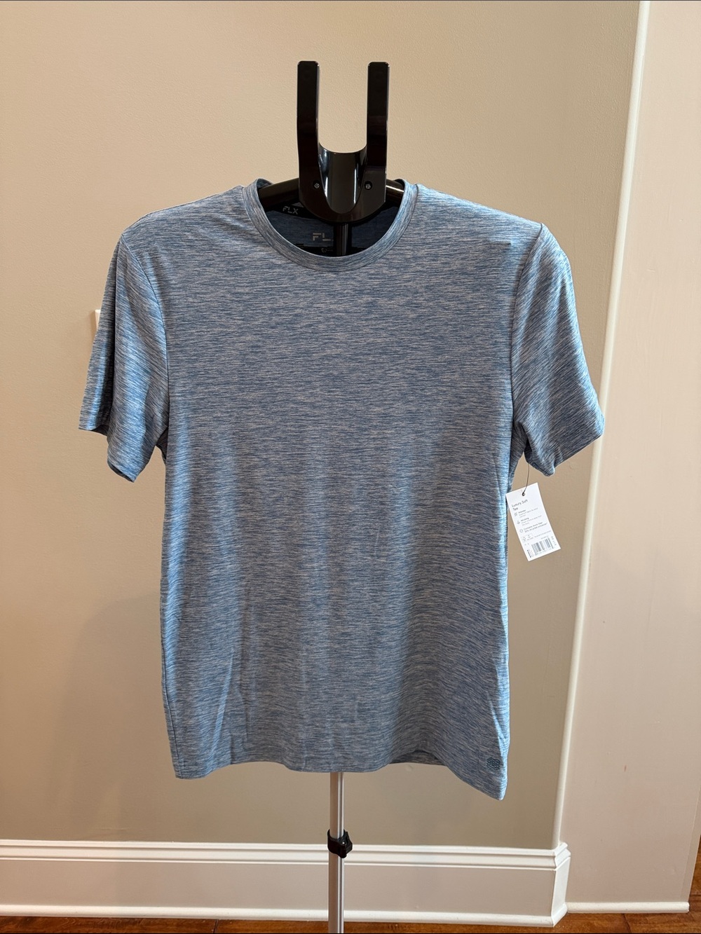 Kohl's Men's Heathered Blue Short Sleeve Crewneck Tee